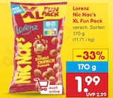 Nic Nac's XL Fun Pack im Netto Marken-Discount Prospekt Nic Nac's XL Fun Pack von Lorenz im aktuellen Netto Marken-Discount Prospekt für 1,99 €