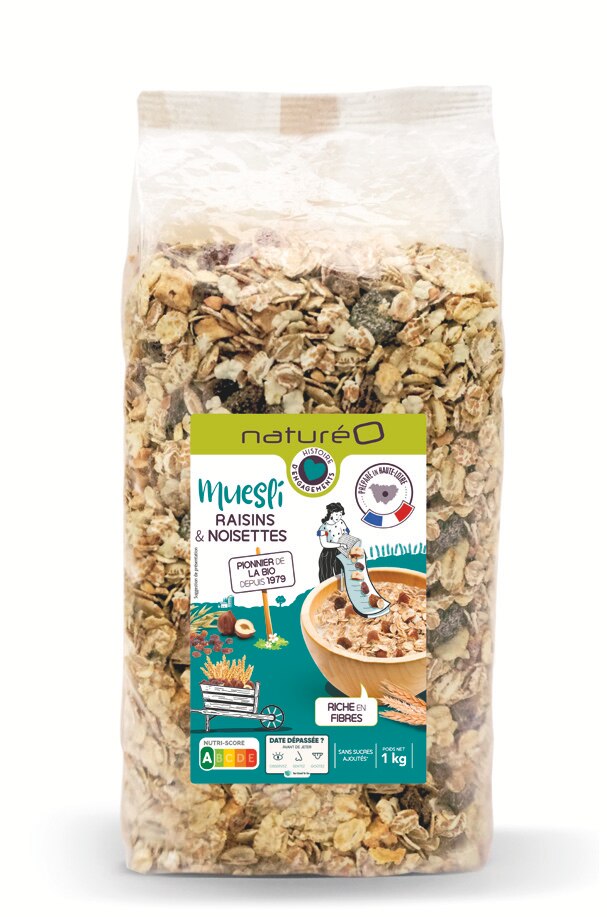 NaturéO Lens - MUESLI RAISINS NOISETTES Promo MUESLI RAISINS NOISETTES dans le catalogue NaturéO La bio pour tous à Lens