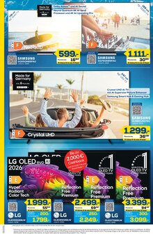 Fernseher im EURONICS Prospekt "GENAU RICHTIG. SMARTE TECHNIK. HEISSE PREISE." mit 8 Seiten (Soest)