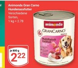 Gran Carno im Angebot bei GLOBUS in Hof Gran Carno Angebote von Animonda bei GLOBUS Hof für 2,22 €