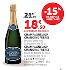 Champagne AOP - CHANOINE FRERES en promo chez Hyper U Saintes à 18,50 €