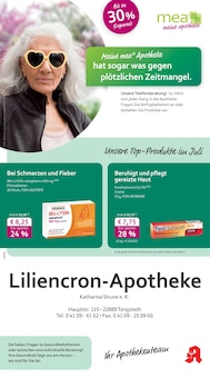 Aktueller mea - meine apotheke Prospekt "Unsere Juli-Angebote" Seite 1 von 4 Seiten für Tangstedt