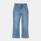 Jean flare poches plaquées denim double stone fille en promo chez La Halle Jean flare poches plaquées denim double stone fille dans le catalogue La Halle