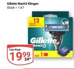 Mach3 Klingen im Angebot bei GLOBUS in Erftstadt Mach3 Klingen Angebote von Gillette bei GLOBUS Erftstadt für 19,99 €