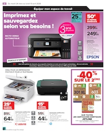 Prix et réduction Cartouche Imprimante dans le prospectus Carrefour en cours Offre Cartouche Imprimante dans le catalogue Carrefour du moment à la page 22