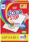 Lingettes Protection Couleurs Décolor Stop - DECOLOR STOP en promo chez Intermarché Super Lingettes Protection Couleurs Décolor Stop - DECOLOR STOP dans le catalogue Intermarché Super