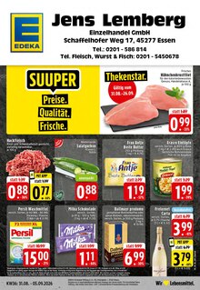 EDEKA Prospekt der Woche "Aktuelle Angebote" Seite 1, 31.08.2026 bis 05.09.2026 für Essen Aktueller EDEKA Prospekt "Aktuelle Angebote" Seite 1 von 24 Seiten für Essen