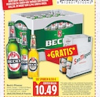 Pilsener von Beck's für 10,49 € bei E center im Angebot Pilsener von Beck's im aktuellen E center Prospekt