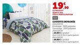 Couette Imprimée - Super U à Quimper Couette Imprimée en promo chez Super U Quimper à 19,90 €