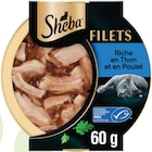 Filet au poulet et au thon pour chat - SHEBA à 1,51 € dans le catalogue Intermarché Super