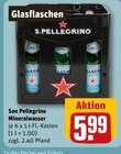 Mineralwasser im REWE Prospekt Mineralwasser von San Pellegrino im aktuellen REWE Prospekt für 5,99 €