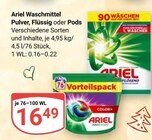 Waschmittel Pulver im Angebot bei GLOBUS in Trier Waschmittel Pulver Angebote von Ariel bei GLOBUS Trier für 16,49 €
