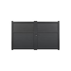 Portail aluminium battant gris anthracite "Lota" - L. 3 m x H. 1,80 m en promo chez Brico Dépôt Béziers à 949,00 €