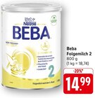 Beba Folgemilch 2 - Nestlé en promo chez E center Strasbourg à 14,99 €