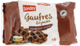 Gaufres liégeoises au sucre et nappage saveur chocolat - Sondey en promo chez Lidl Gaufres liégeoises au sucre et nappage saveur chocolat - Sondey dans le catalogue Lidl
