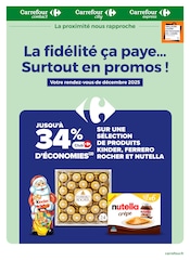 Nutella Angebote im Prospekt "La fidélité ça paye… Surtout en promos !" von Carrefour Proximité auf Seite 1