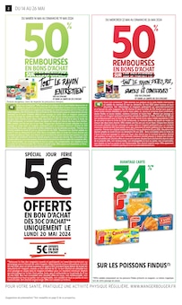 Prospectus Intermarché de la semaine "50% REMBOURSÉS EN BONS D'ACHAT SUR TOUT LE RAYON ENTRETIEN" avec 2 pages, valide du 14/05/2024 au 26/05/2024 pour Saint-Laurent-du-Var et alentours