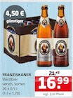 Weißbier im Angebot bei Getränke Quelle Weydringer in Halberstadt Weißbier Angebote von Franziskaner bei Getränke Quelle Weydringer Halberstadt für 16,99 €