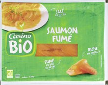 Saumon Fumé CASINO BIO - Géant Casino à Mulhouse Saumon Fumé CASINO BIO en promo chez Géant Casino Mulhouse à 5,99 €