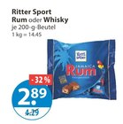 Rum oder Whisky im V-Markt Prospekt Rum oder Whisky von Ritter Sport im aktuellen V-Markt Prospekt für 2,89 €