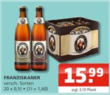 Bier Angebote von Franziskaner bei Getränke Oase Bergkamen für 15,99 €