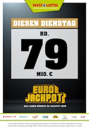 Westlotto Prospekt für Wachtendonk: "Diesen Dienstag rd. 79 Mio. €", 3 Seiten, 04.11.2024 - 05.11.2024