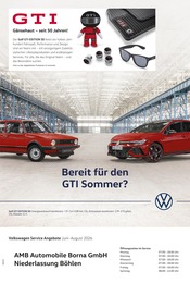 Volkswagen Prospekt für Böhlen mit 1 Seite Volkswagen Prospekt für Böhlen: "Mehr Platz. Mehr Möglichkeiten.", 1 Seite, 01.06.2026 - 31.08.2026
