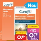 Magnesium Sticks von Curafit plus für 0,79 € bei Netto Marken-Discount im Angebot Magnesium Sticks von Curafit plus im aktuellen Netto Marken-Discount Prospekt