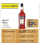 Aktuelles Bitter Angebot bei Metro in Mannheim ab 17,20 €