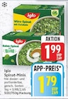 Spinat-Minis von Iglo für 1,79 € bei E center im Angebot Spinat-Minis von Iglo im aktuellen E center Prospekt