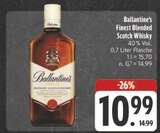 Finest Blended Scotch Whisky im Angebot bei E center in Schweinfurt Finest Blended Scotch Whisky Angebote von Ballantine's bei E center Schweinfurt für 10,99 €