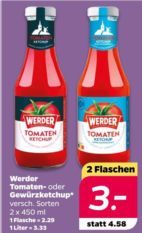 Tomaten- oder Gewürzketchup*