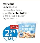 Nüsse im V-Markt Prospekt Snacknüsse von Maryland im aktuellen V-Markt Prospekt für 2,79 €