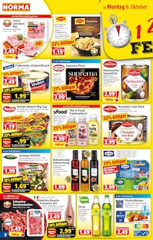 Norma Prospekt der aktuellen Woche, gĂŒltig von 06.10.2025 bis 11.10.2025 Aktueller Norma Prospekt "Mehr fĂŒrs Geld" mit 18 Seiten