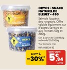 Snack naturel de bleuet - 45g - Orycs en promo chez Animalis Snack naturel de bleuet - 45g - Orycs dans le catalogue Animalis