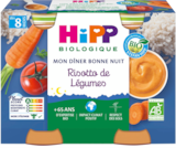 Pots Mon Dîner Bonne Nuit Hipp Biologique dans le catalogue Auchan Hypermarché