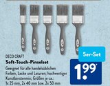 Soft-Touch-Pinselset von DECO CRAFT im aktuellen ALDI SÜD Prospekt für 1,99 €