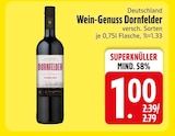 Rotwein im EDEKA Prospekt Wein-Genuss Dornfelder im aktuellen EDEKA Prospekt für 1,00 €