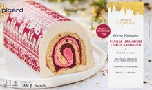 Picard Buc - Bûche pâtissière vanille - framboise, citron kalamansi Promo Bûche pâtissière vanille - framboise, citron kalamansi dans le catalogue Picard "Le fabuleux Noël Picard" à Buc