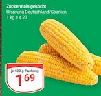 Aktuelles Zuckermais gekocht Angebot bei GLOBUS in Duisburg ab 1,69 €