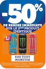 Promo -50% de remise immédiate sur le 2ème produit identique sur le 2ème produit identique sur tout Monster à  dans le catalogue U Express à Saint-Rémy-de-Provence