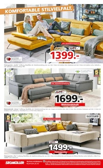 Sofa im Segmüller Prospekt "WINTERLICHE TRENDS FÜR EIN GEMÜTLICHES ZUHAUSE." mit 50 Seiten (München)