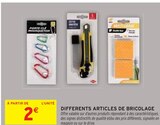 Differents articles de bricolage en promo chez Intermarché Hyères à 2,00 €