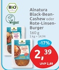 Black-Bean-Cashew von Alnatura für 2,39 € bei budni im Angebot Black-Bean-Cashew von Alnatura im aktuellen budni Prospekt