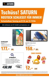 Saturn Prospekt für Rostock mit 8 Seiten Saturn Prospekt für Rostock: "Aktuelle Angebote", 8 Seiten, 28.09.2023 - 02.10.2023