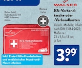 Kfz-Verbandtasche Angebote von Walser bei ALDI SÜD Oberhausen für 3,99 €