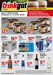 Wasser im Trinkgut Prospekt in Regensburg Aktueller Trinkgut Prospekt mit Wasser, "Aktuelle Angebote", Seite 1