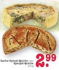 Aktuelles Lachs-Spinat-Quiche Angebot bei E center in Pforzheim ab 2,99 €
