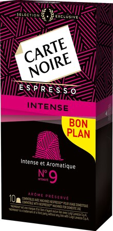 Capsules Espresso Intense N°9 - Monoprix à Saint-Germain-en-Laye Capsules Espresso Intense N°9 en promo chez Monoprix Saint-Germain-en-Laye à 1,99 €