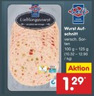 Aktuelles Wurst Aufschnitt Angebot bei Netto Marken-Discount in Leverkusen ab 1,29 €